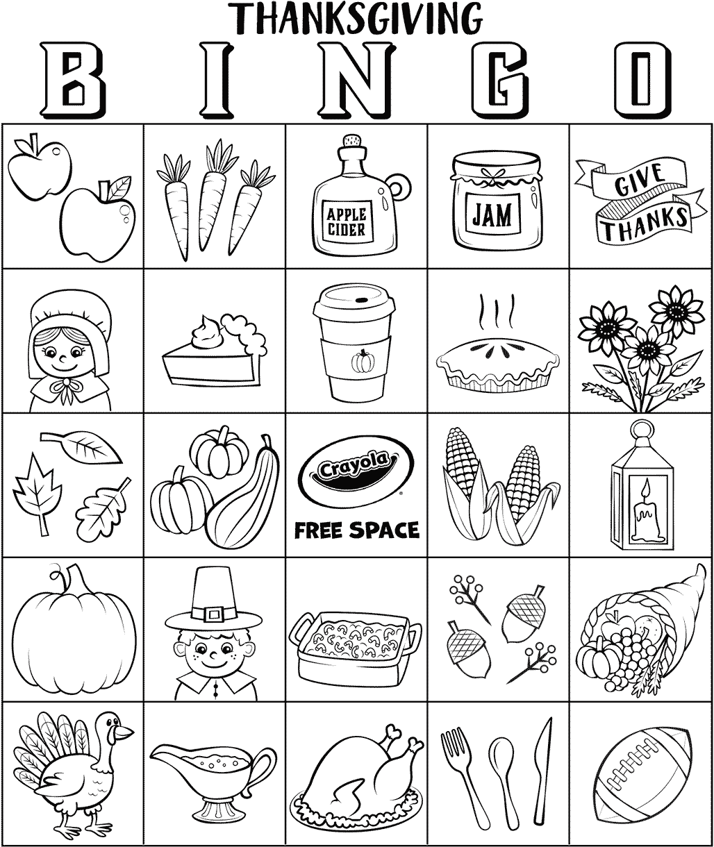 Thanksgiving Bingo Board No.2