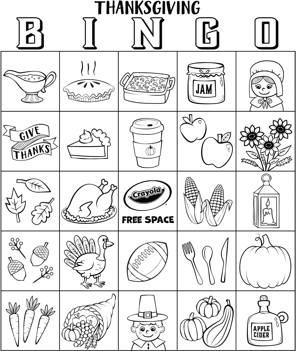 Thanksgiving Bingo Board No.3