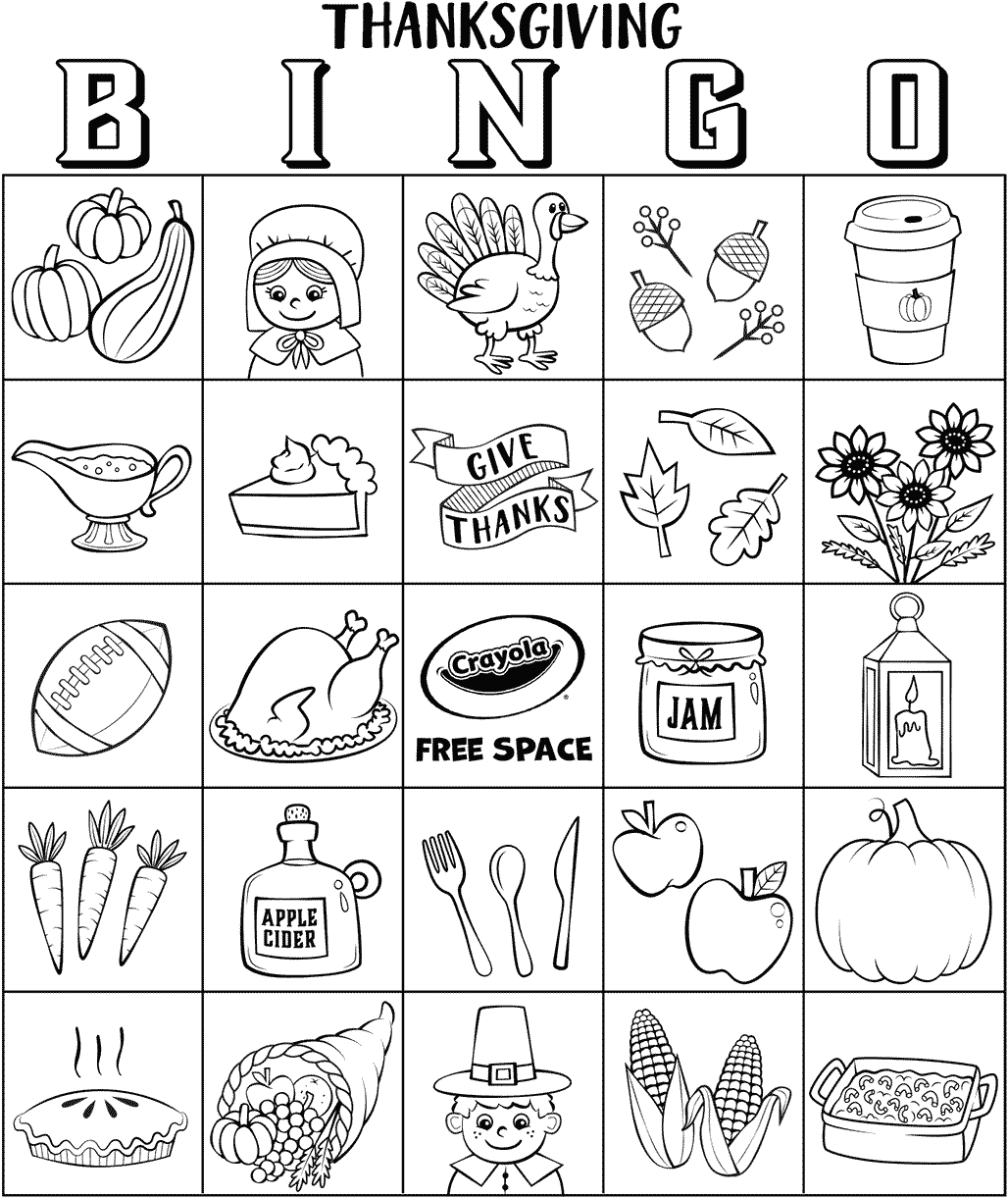 Thanksgiving Bingo Board No.4