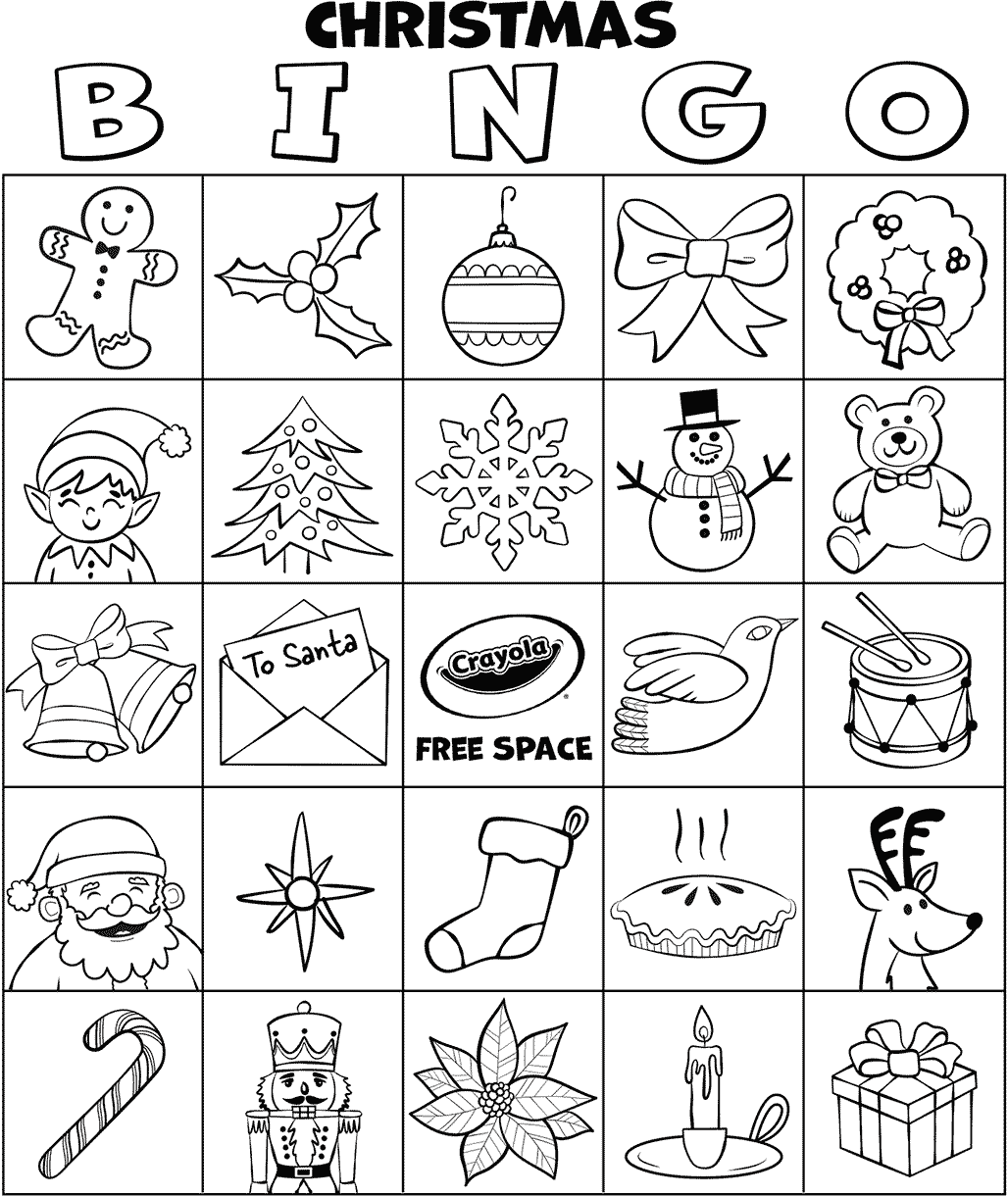 Christmas Bingo Board No.1
