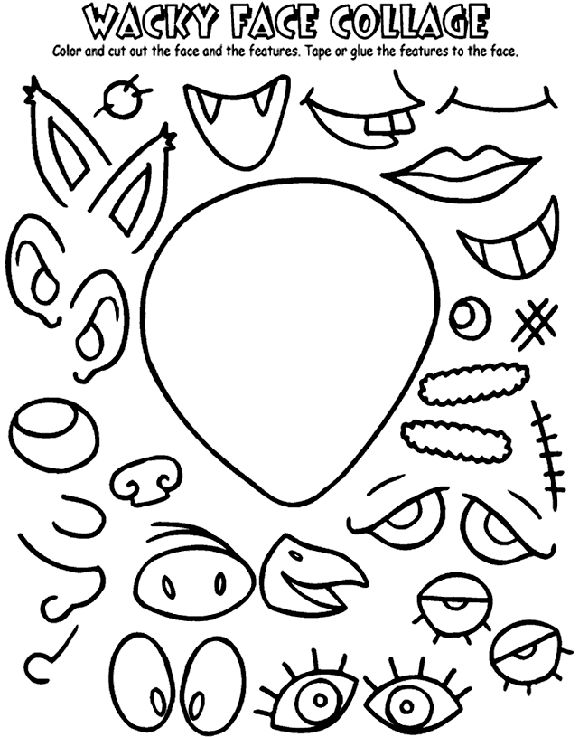 Wacky Face Collage