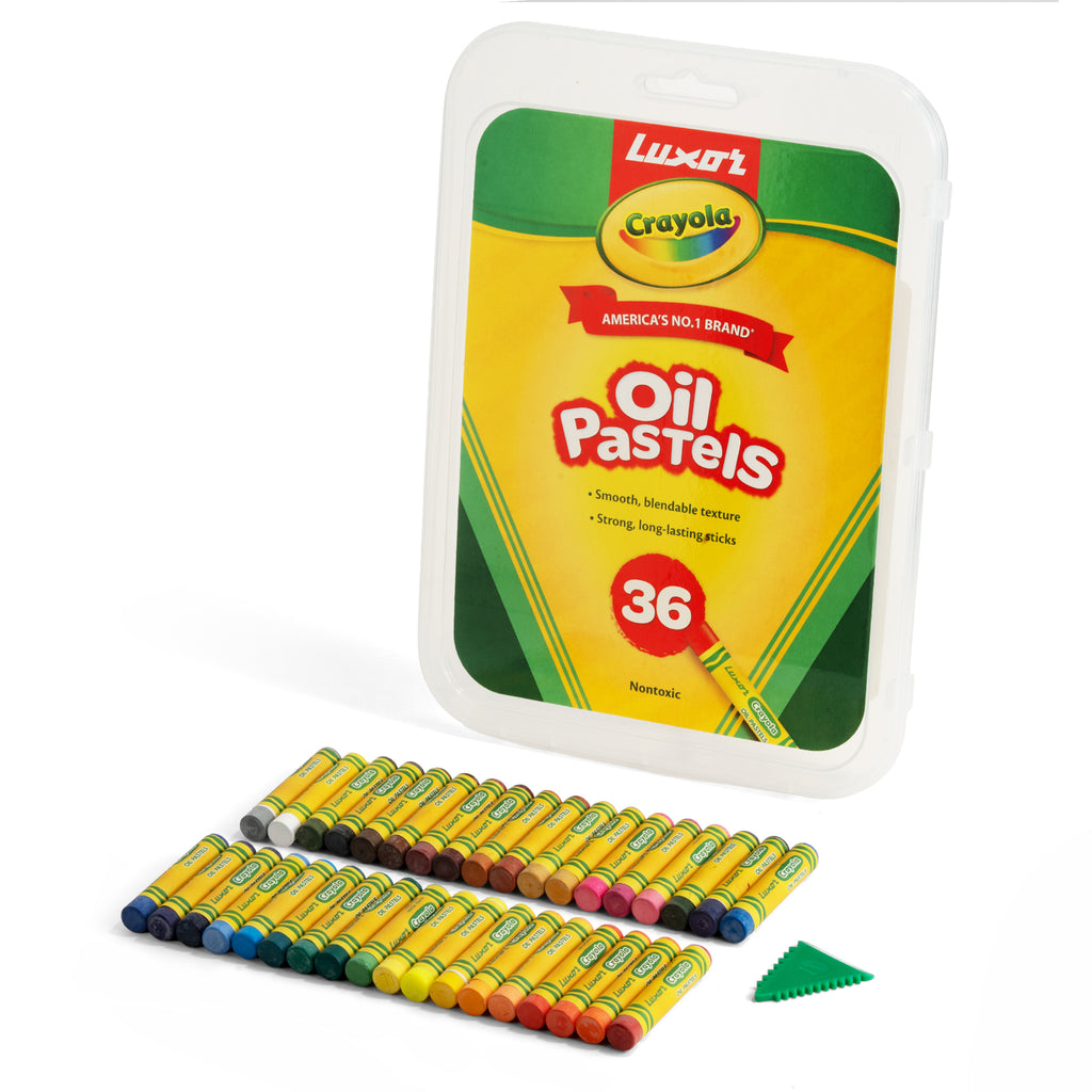 Oil Pastels 36 Shades + Scrapping Tool - Plastic Pack