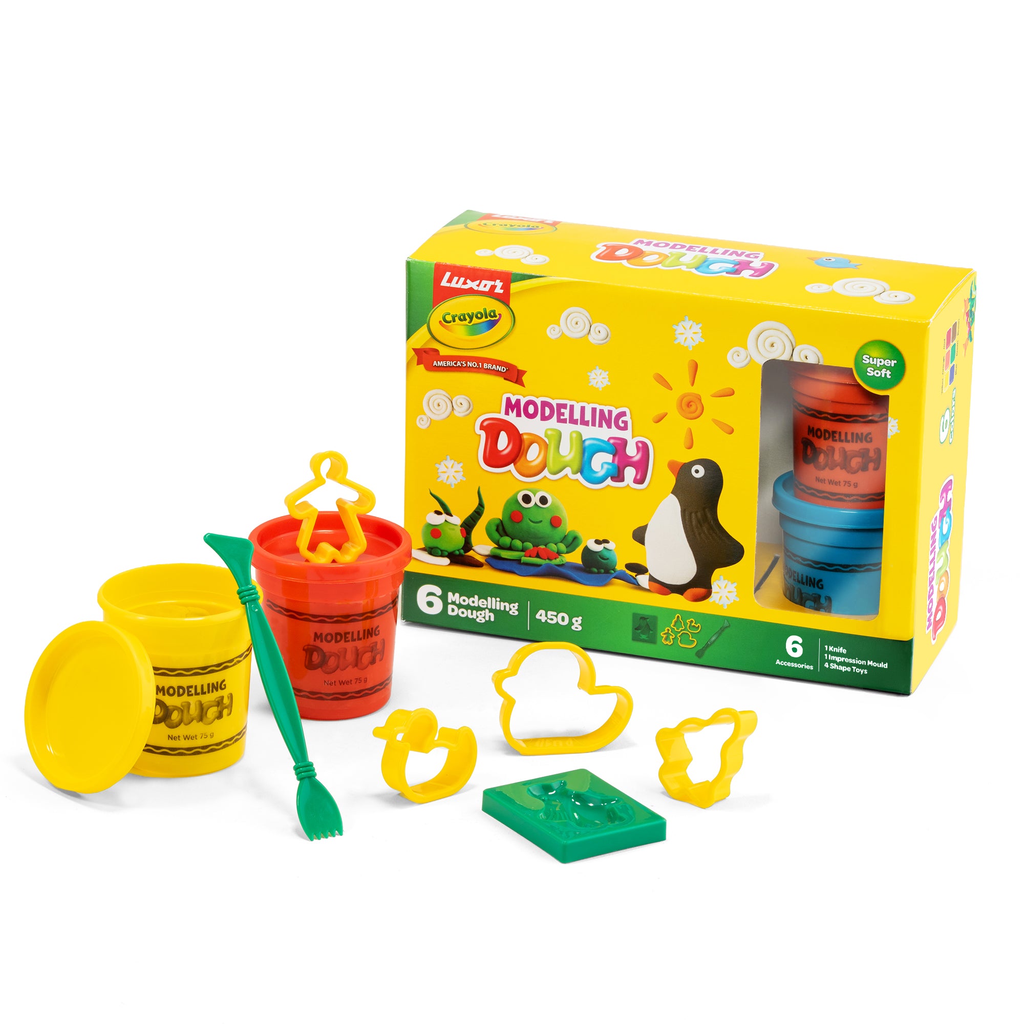 Modeling Dough Pack 6 Shades