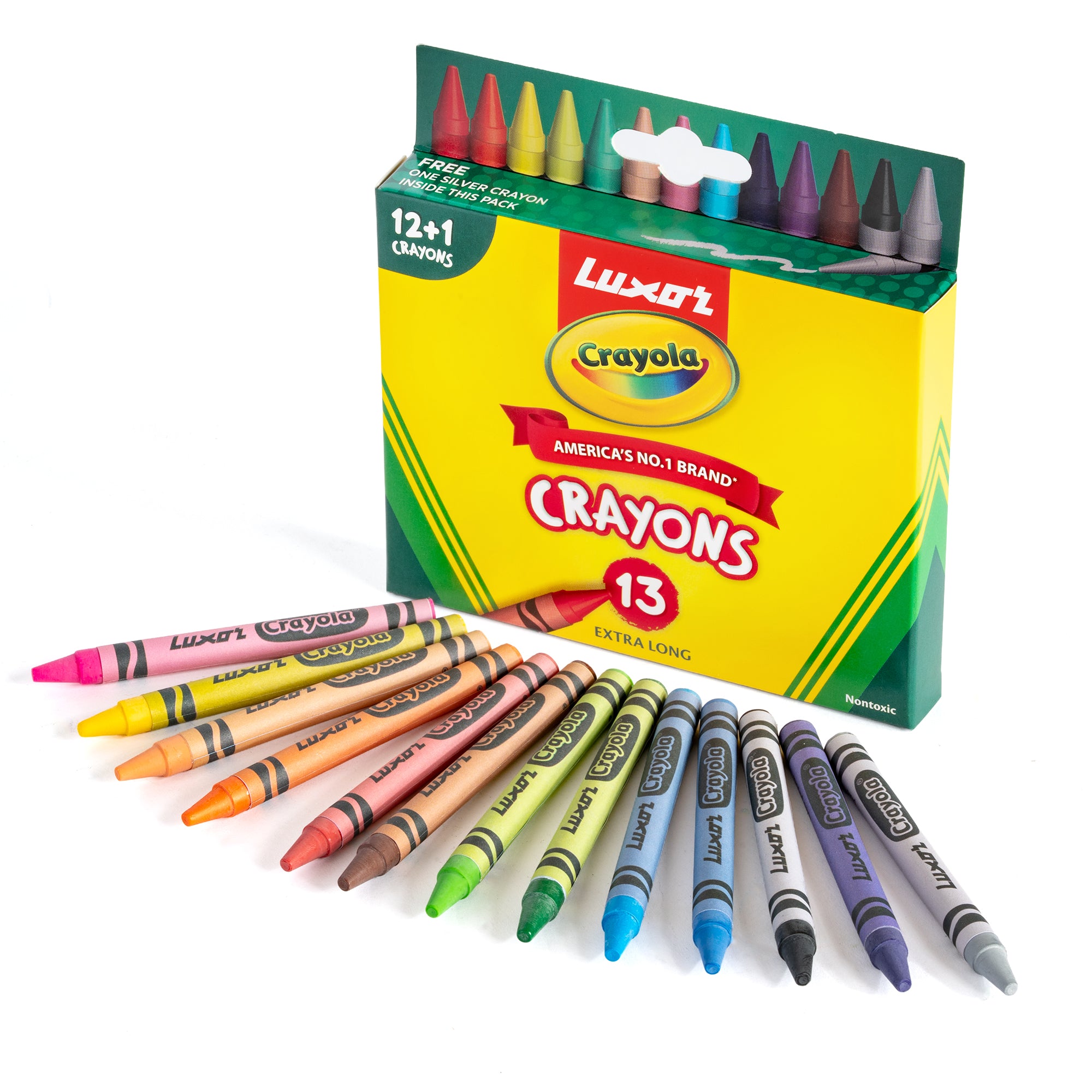 Wax Crayons Extra Long 13 Shades