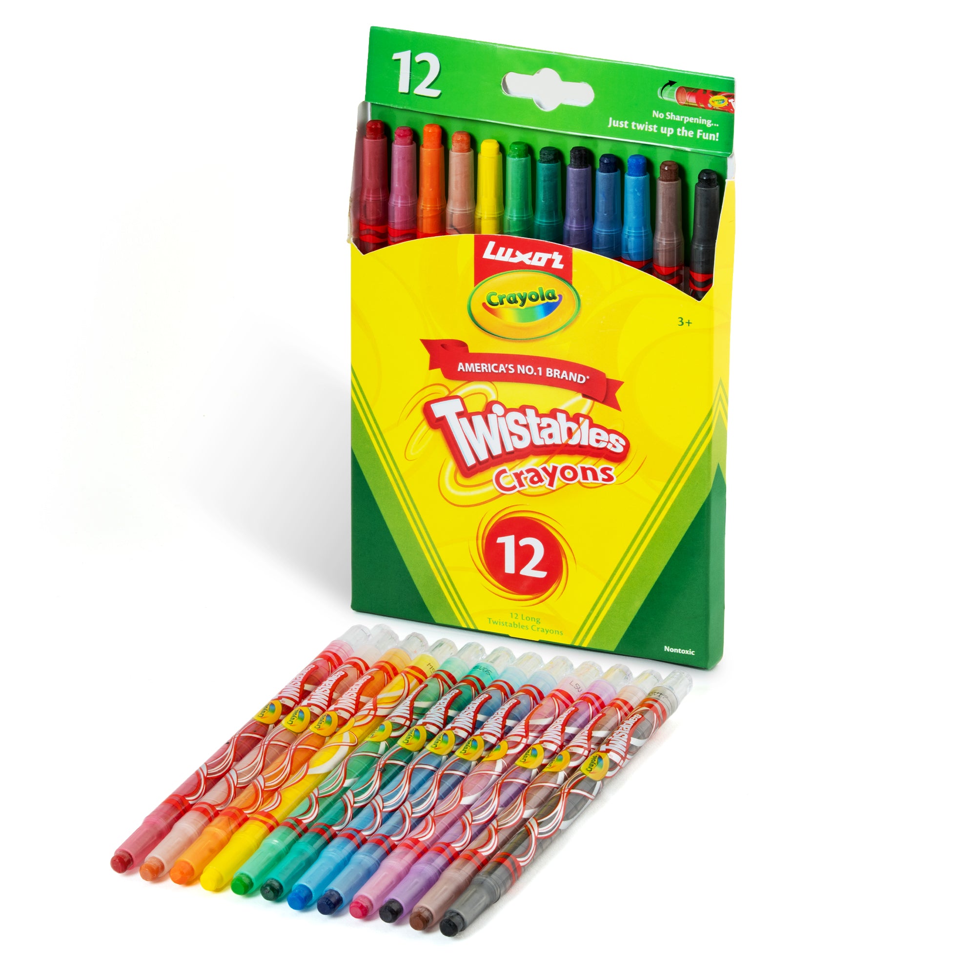 Twistable Long Crayons 12 Shades
