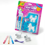 Scribble Scrubbie Pets Cat & Dog, 2 Count (Wilbur & Jenny)