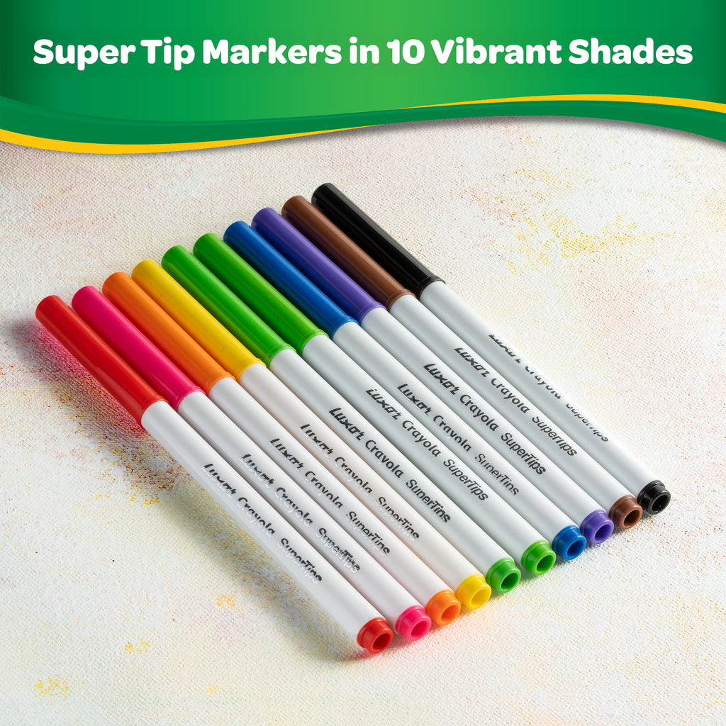 Washable Super Tips Markers 10 Shades