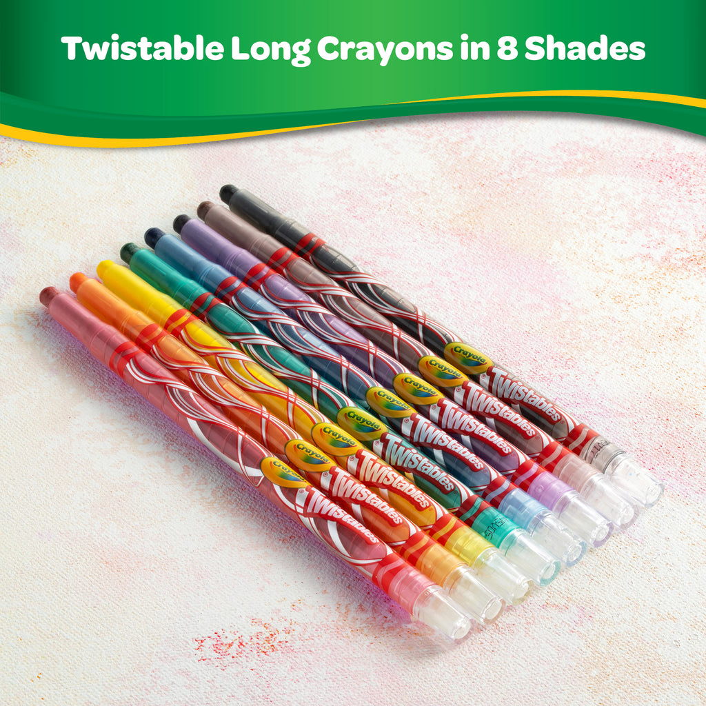 Twistable Long Crayons 8 Shades