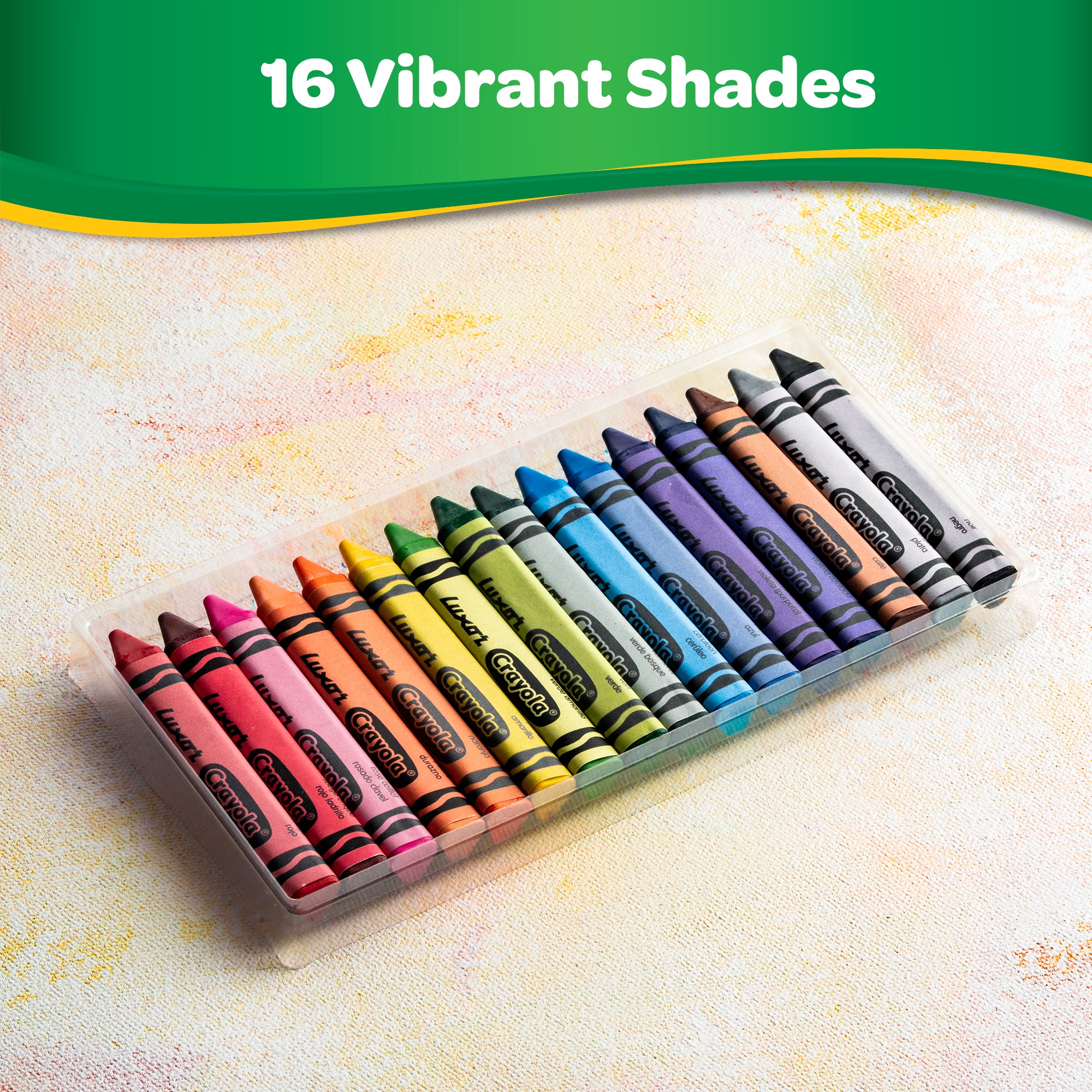 Jumbo Triangular Wax Crayons 16 Shades