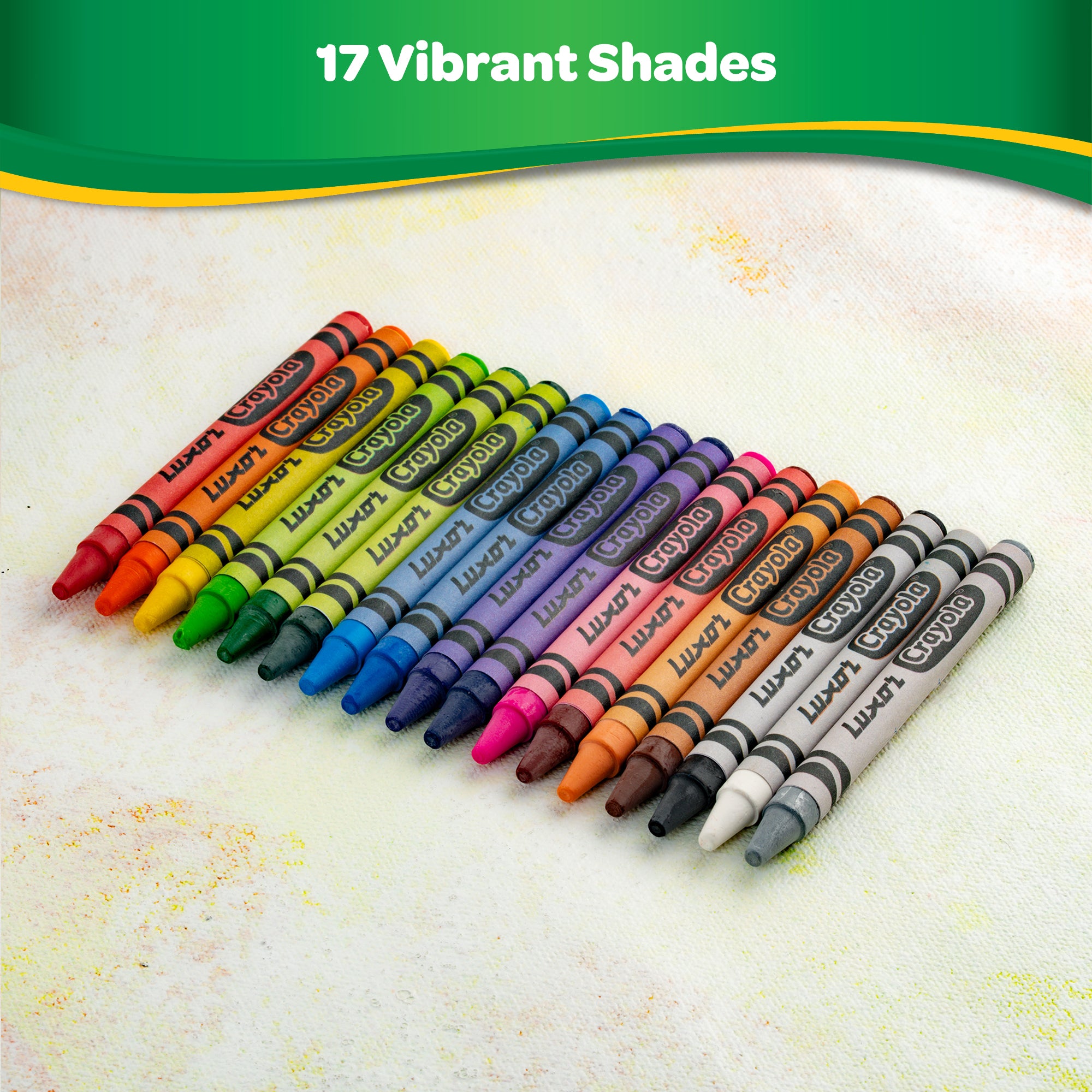 Wax Crayons Extra Long 17 Shades