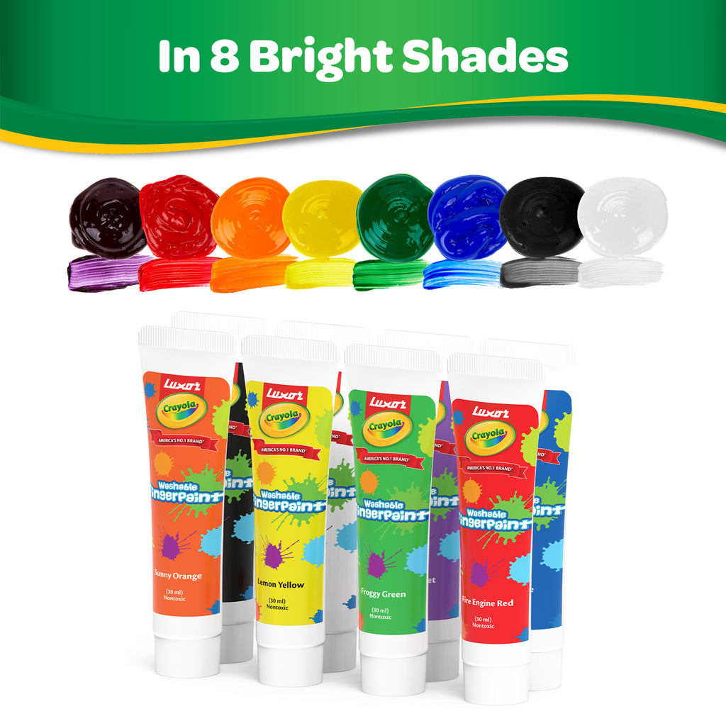 Washable Finger Paints 8 Shades