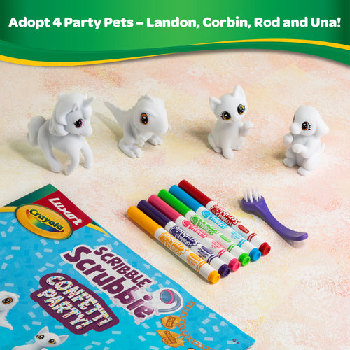 Scribble Scrubbie Pets Confetti Party Playset