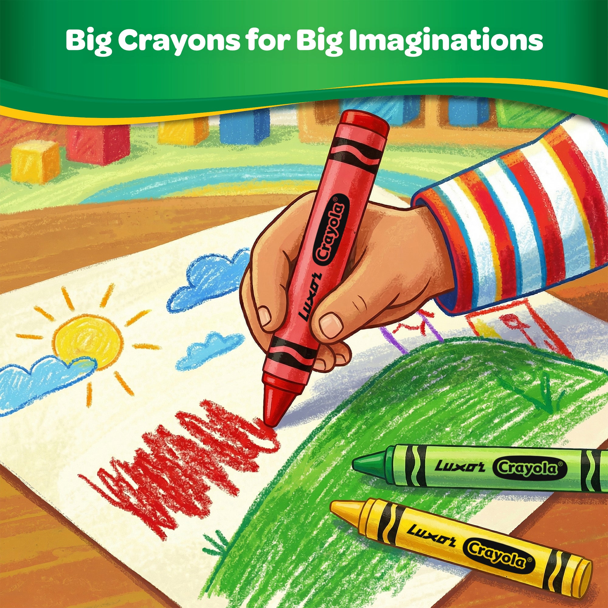 Jumbo Wax Crayons 13 Shades