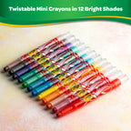 Twistable Mini Crayons 12 Shades