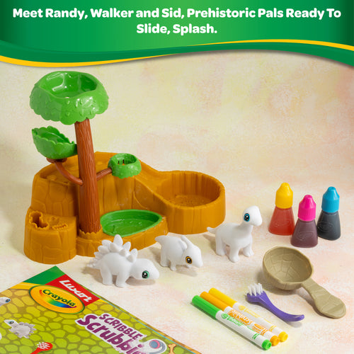 Scribble Scrubbie Pets Dinosaur Waterslide Playset