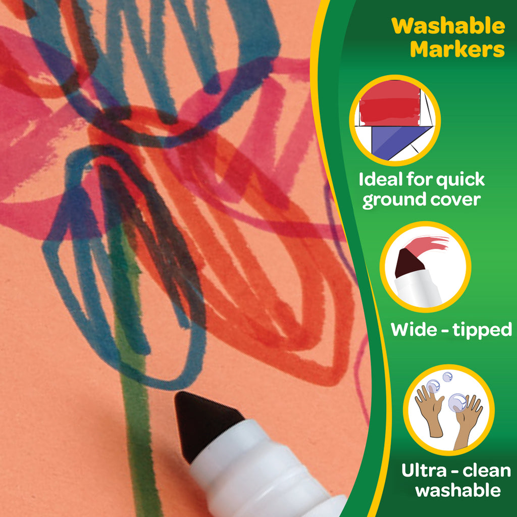 Ultra-Clean Washable Markers, 24 shades