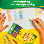 Twistable Long Crayons 8 Shades