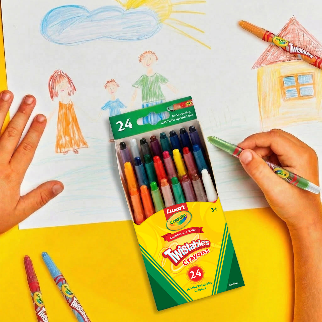 Mini Twistables Crayons, 24 Shades