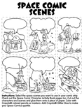 Space Comic Scenes
