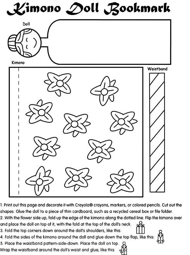 Kimono Doll Bookmark