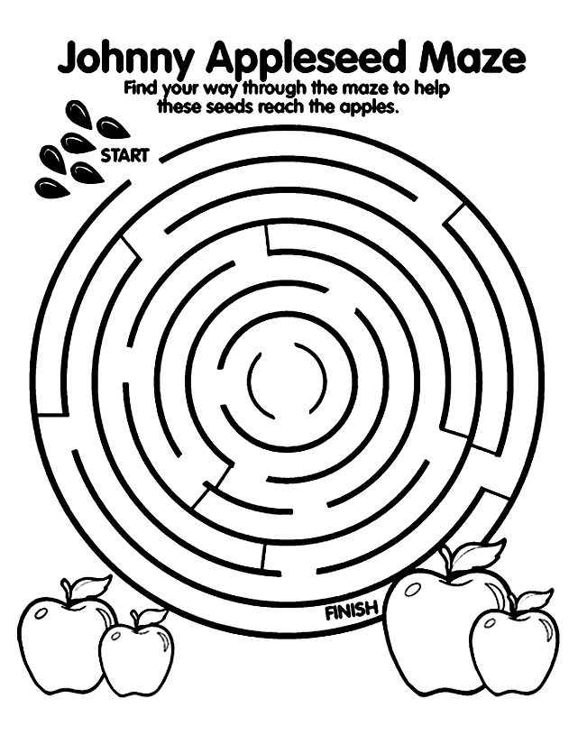 Johnny Appleseed Maze