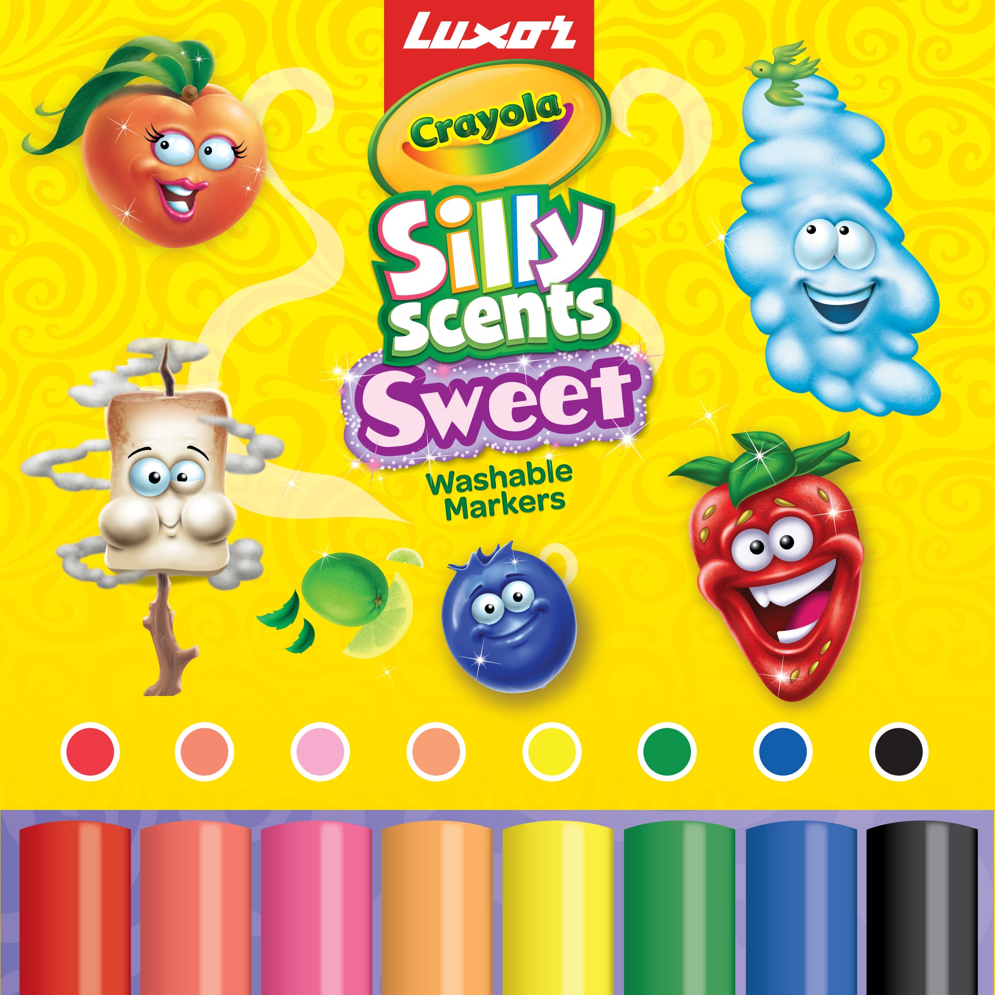 Silly Scents Slim Markers 8 Shades