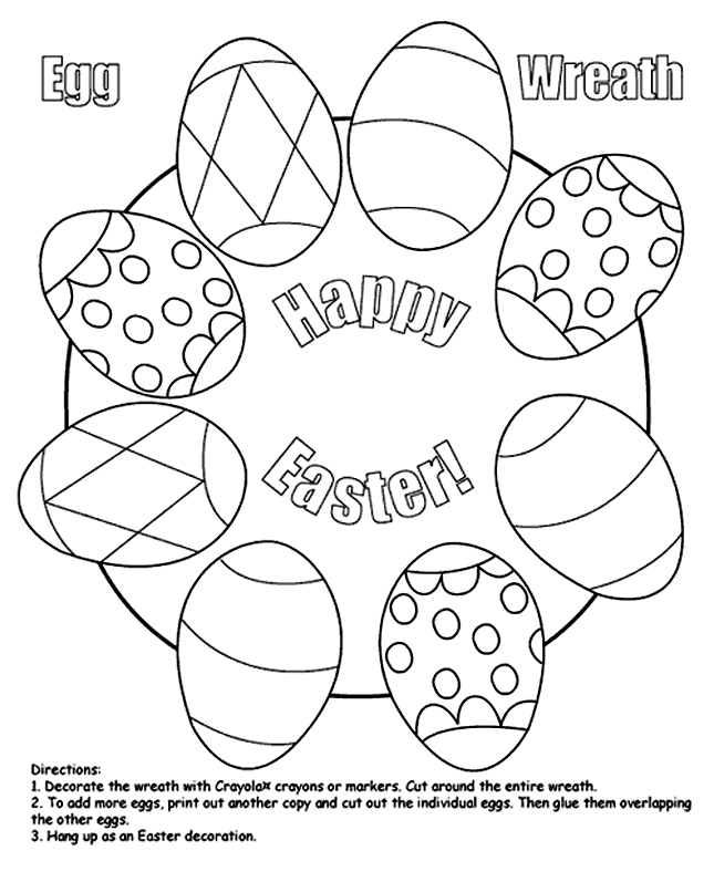 Easter Egg Wreath
