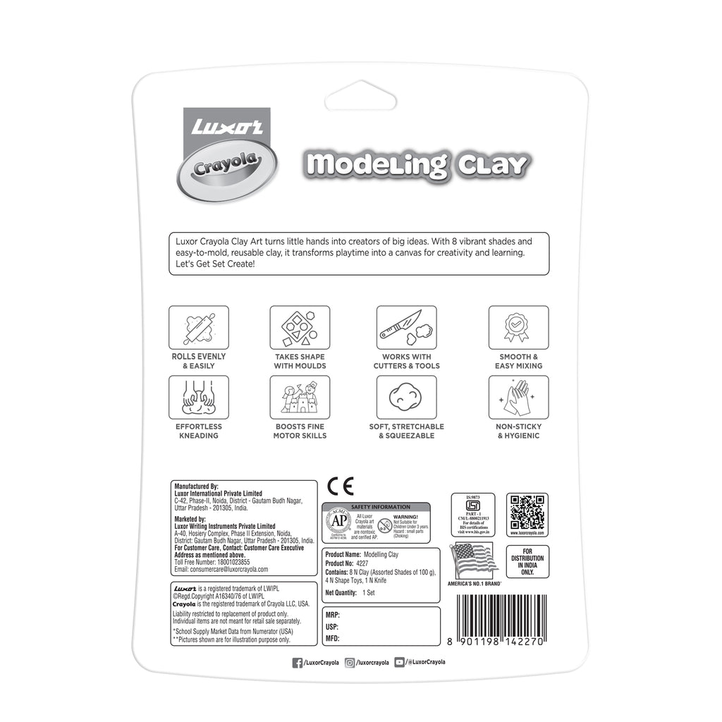 Modelling Clay (12.5 gm X 12) Blister Pack