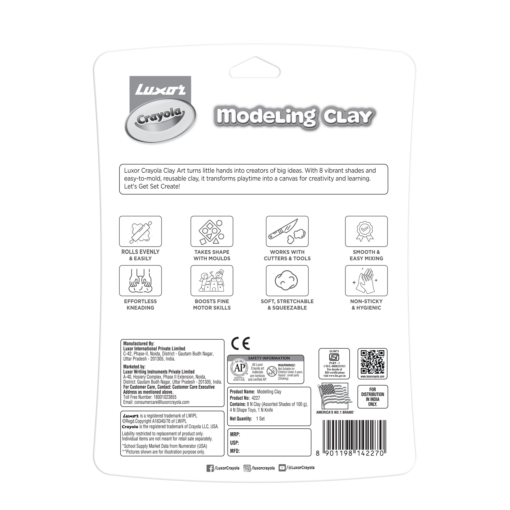 Modelling Clay (12.5 gm X 12) Blister Pack
