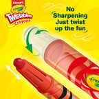 Twistable Long Crayons 12 Shades