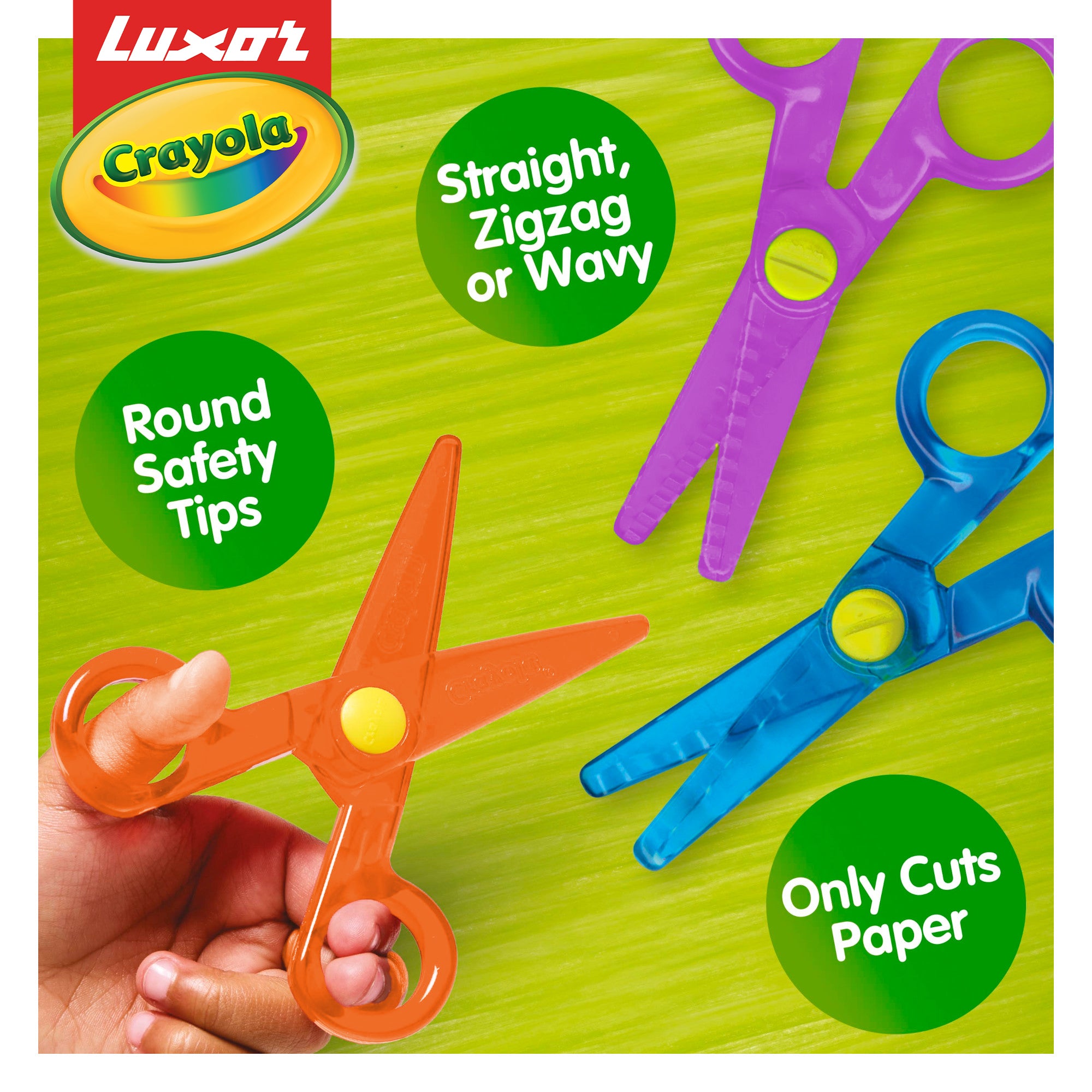 Safety Scissors 3 count (plastic)