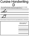 Writing Cursive D