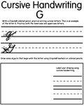 Writing Cursive G