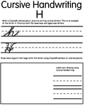 Writing Cursive H