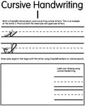 Writing Cursive I