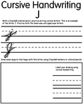 Writing Cursive J