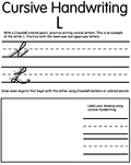 Writing Cursive L