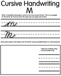 Writing Cursive M