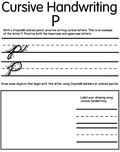 Writing Cursive P