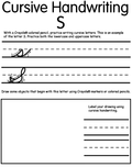 Writing Cursive S