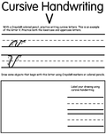 Writing Cursive V