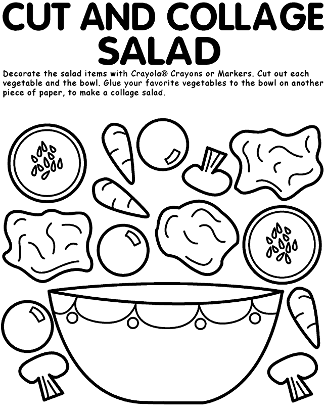 Cut and Collage Salad