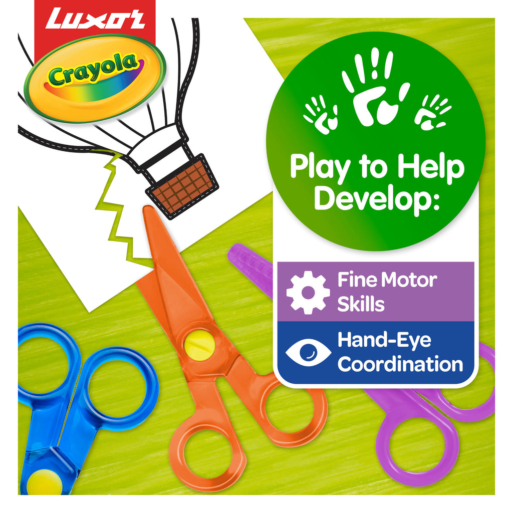 Safety Scissors 3 count (plastic)