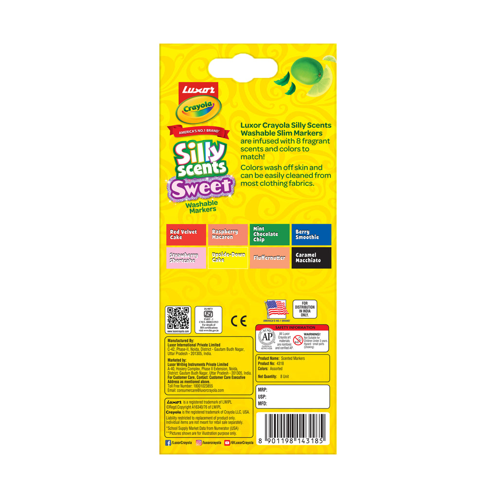 Silly Scents Slim Markers 8 Shades