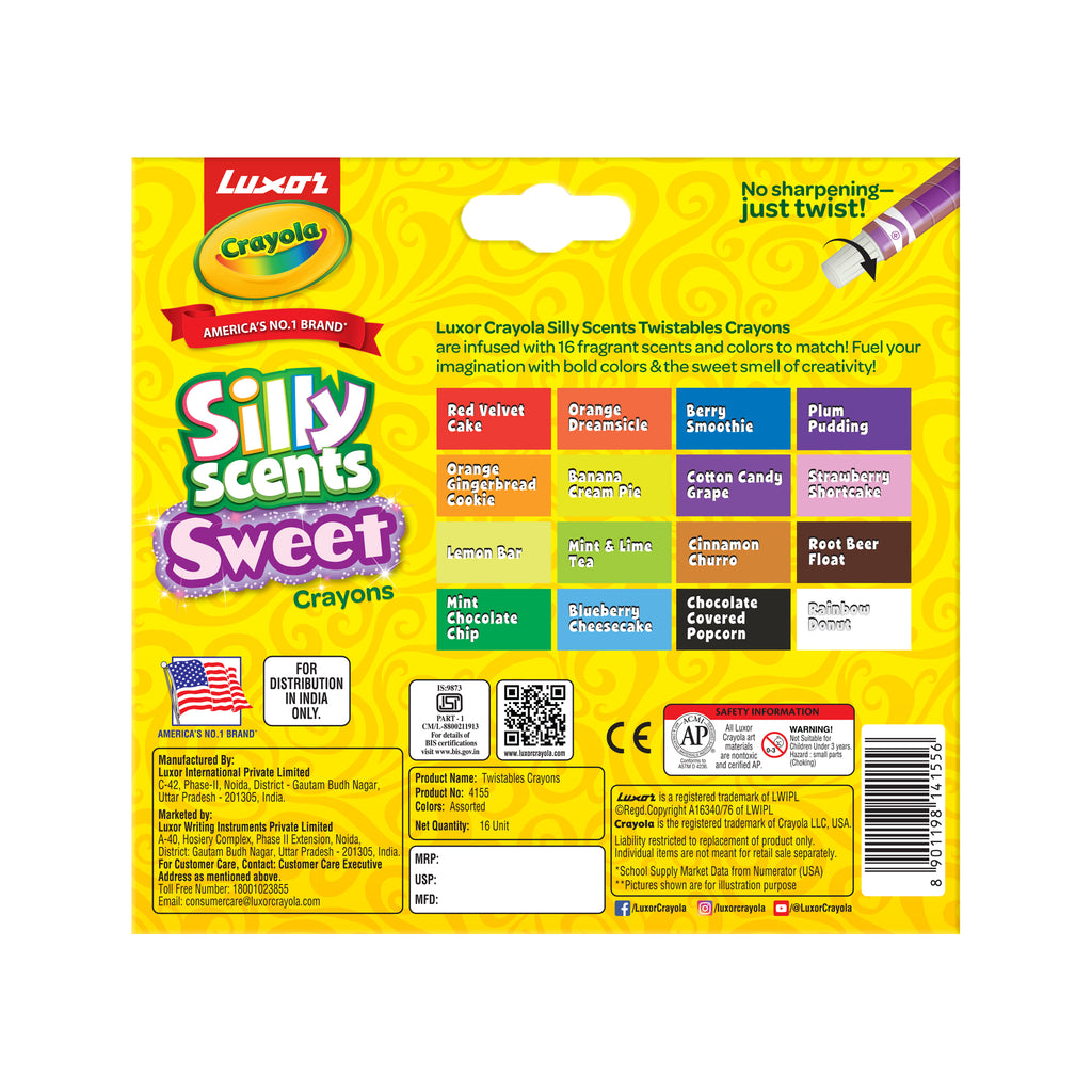 Twistable Mini Silly Scents Crayons 16 Shades