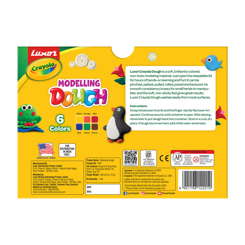 Modeling Dough Pack 6 Shades
