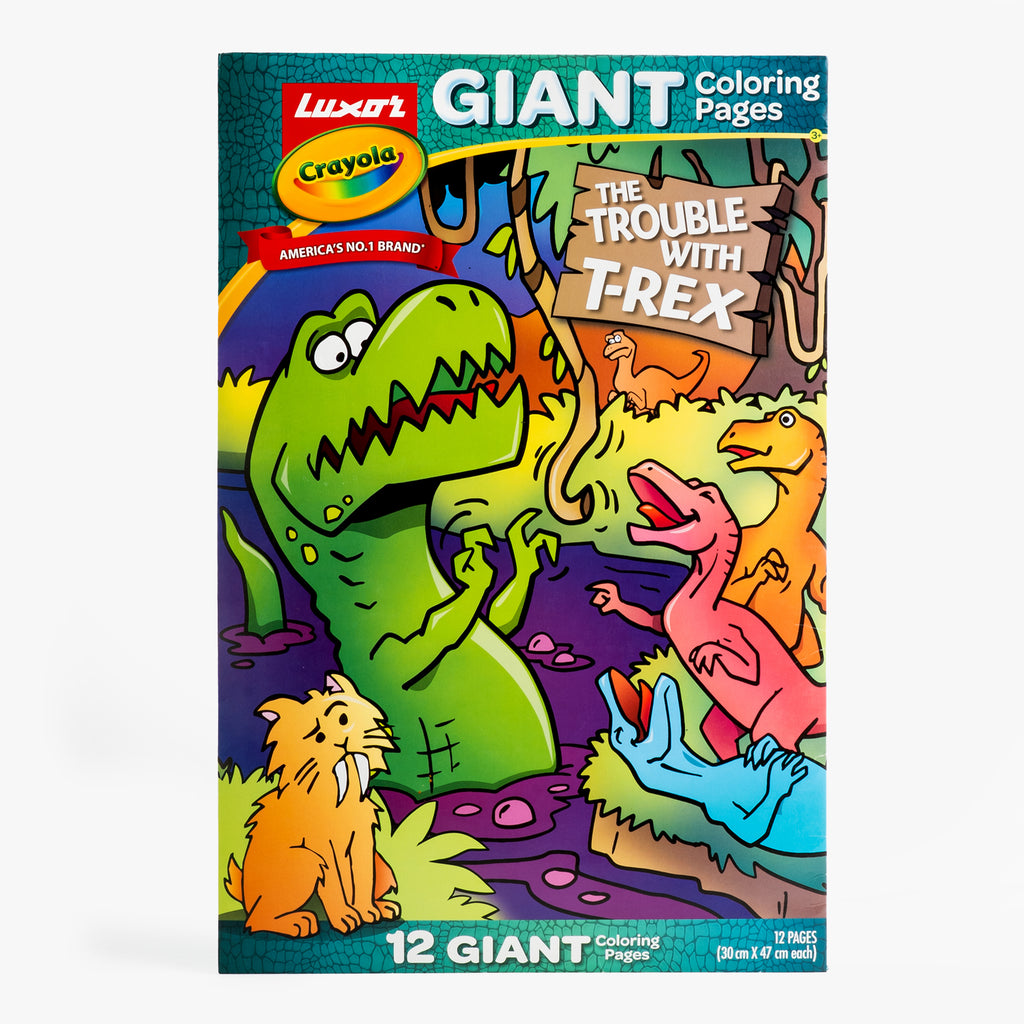 Giant Coloring Pages, T-Rex, 12 pages