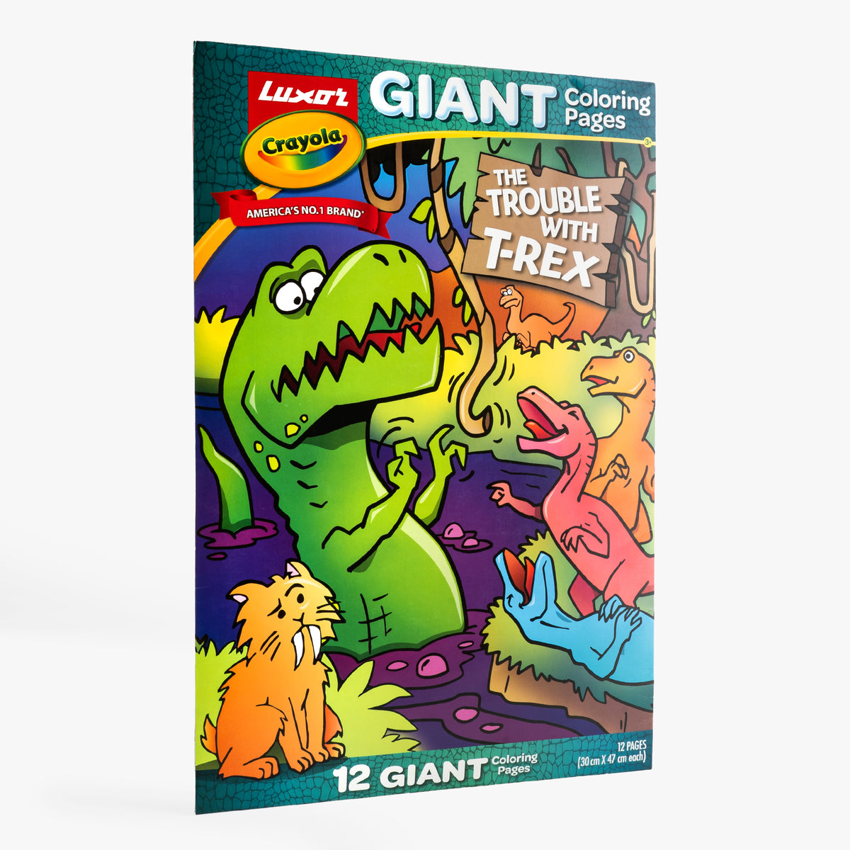 Giant Coloring Pages, T-Rex, 12 pages