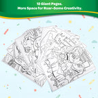 Giant Coloring Pages, T-Rex, 12 pages
