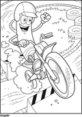 Angie's Daring Motorbike Stunt